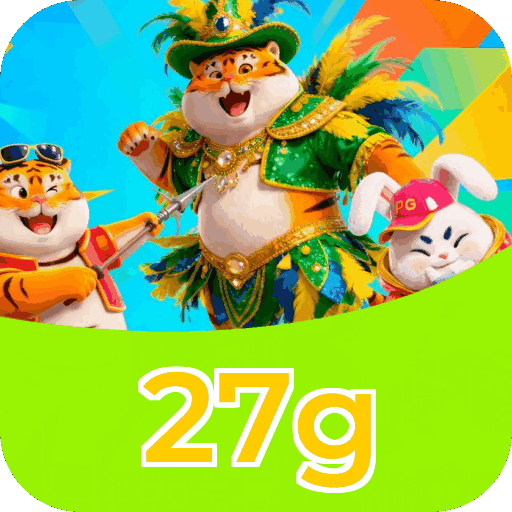 Interface do aplicativo 27g mostrando jogos disponíveis no iOS e Android